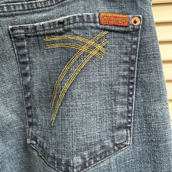 Vintage Y2K 7 for all Mankind Dojo Style Women's Blue Jeans - Picture 11 of 16